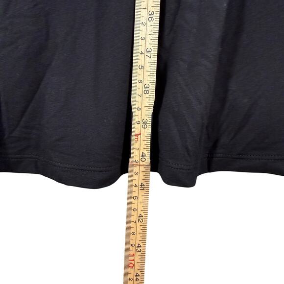 Boden Black Long Sleeve Dress | Deep V-Neck Ruched Waist Midi | Size 16/18R NWT - Picture 12 of 12